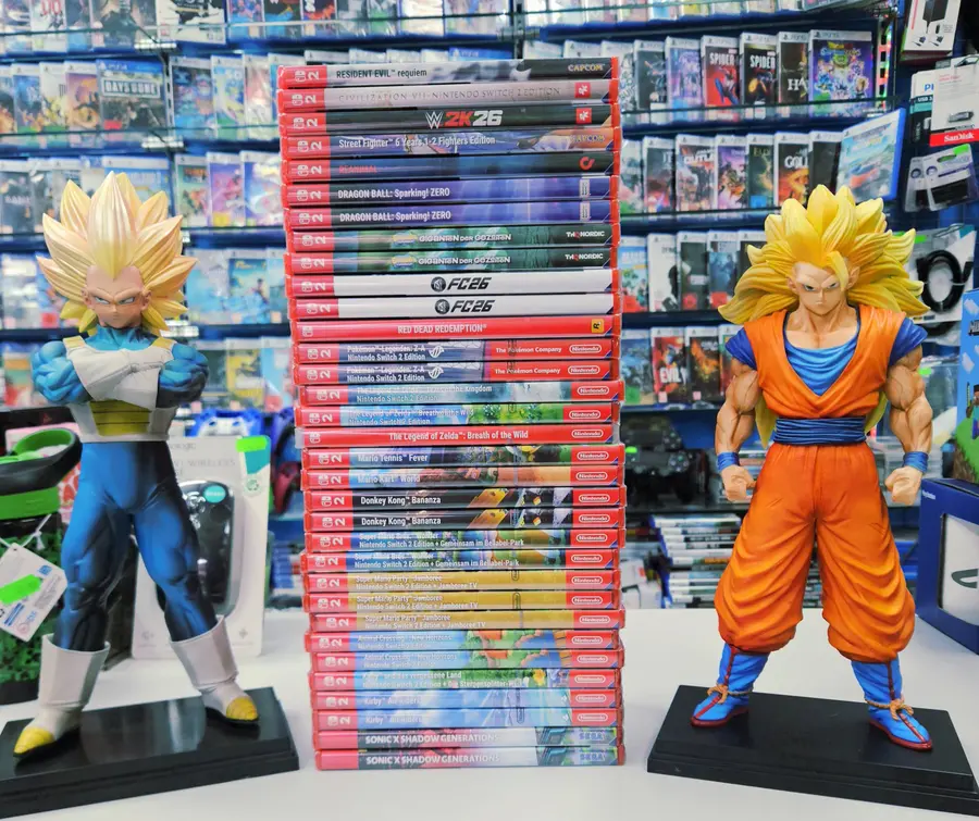 Figurki Dragon Ball oraz gry na Nintendo Switch w sklepie Music Game Szczecin